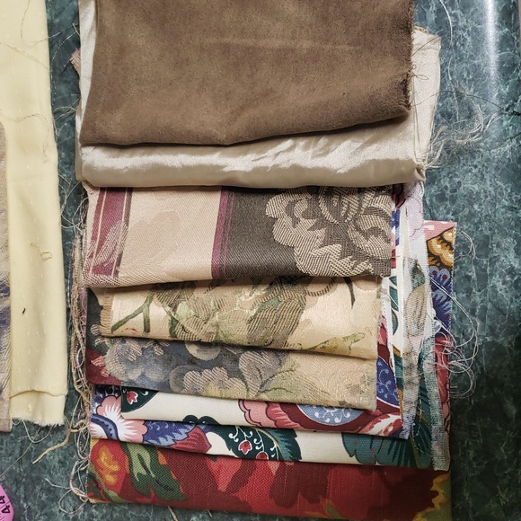 Fabric, vintage textiles. Almost 5lbs of fabric - Picture 10 of 12